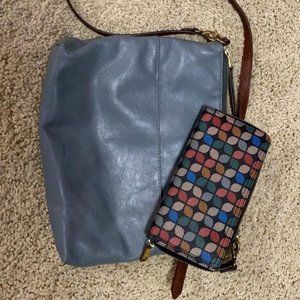 Fossil Crossbody purse & Matching wallet